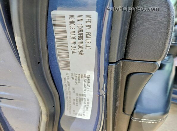 1C4RJFBG1MC637968 2021 JEEP GRAND Синий Вид наклейки с VIN-кодом