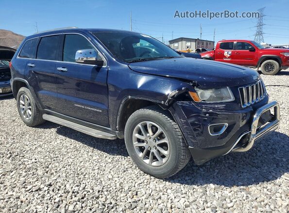 1C4RJFBG2GC493738 2016 JEEP GRAND Синий Передняя правая четверть
