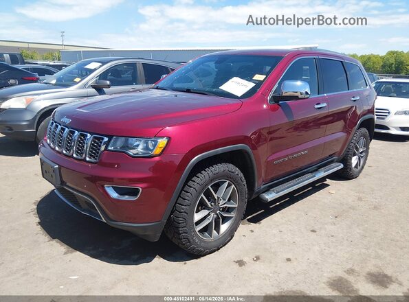 1C4RJFBG3LC122159 2020 JEEP GRAND CHEROKEE Красный Передняя левая четверть