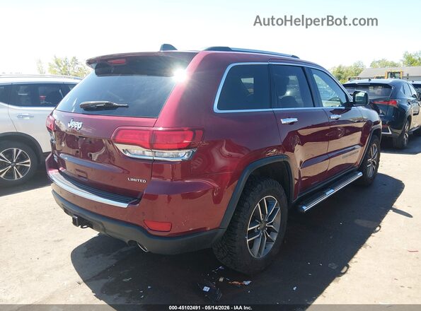 1C4RJFBG3LC122159 2020 JEEP GRAND CHEROKEE Красный Задняя правая четверть