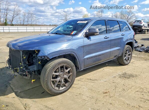 1C4RJFBG4MC702425 2021 JEEP GRAND Синий Передняя левая четверть
