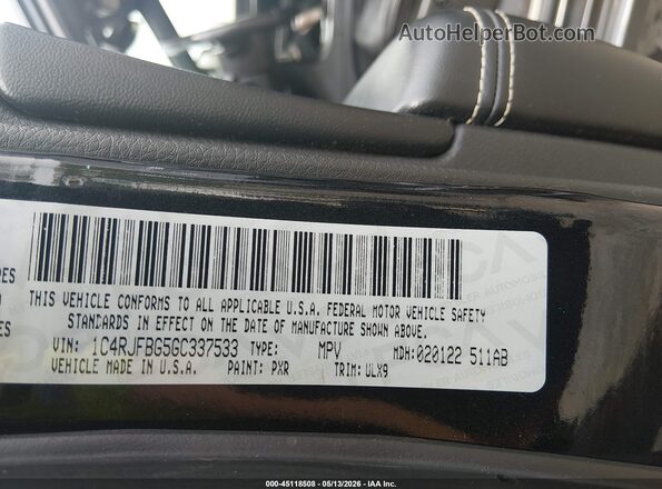 1C4RJFBG5GC337533 2016 JEEP GRAND CHEROKEE Black Widok komory silnika