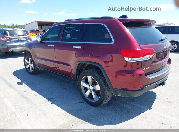 1C4RJFBG5GC475198 2016 JEEP GRAND CHEROKEE Красный Задняя левая четверть
