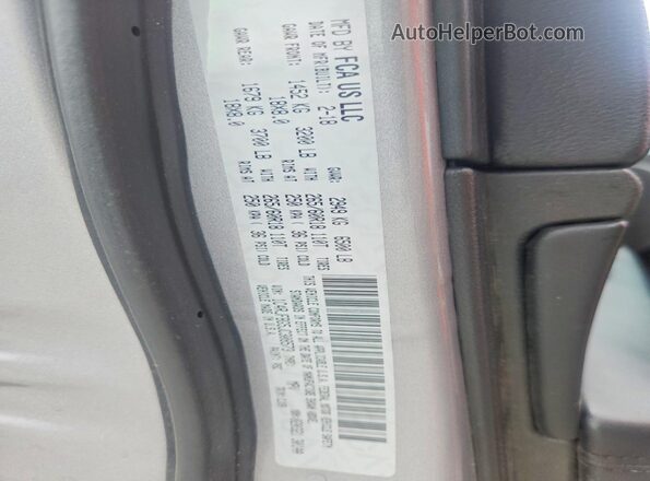 1C4RJFBG5JC308573 2018 JEEP GRAND Silver VIN կոդի պիտակի տեսք