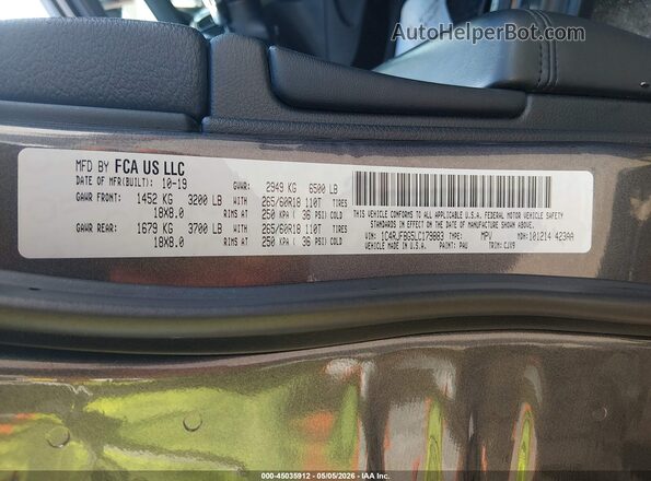 1C4RJFBG5LC179883 2020 JEEP GRAND CHEROKEE Gray Widok komory silnika