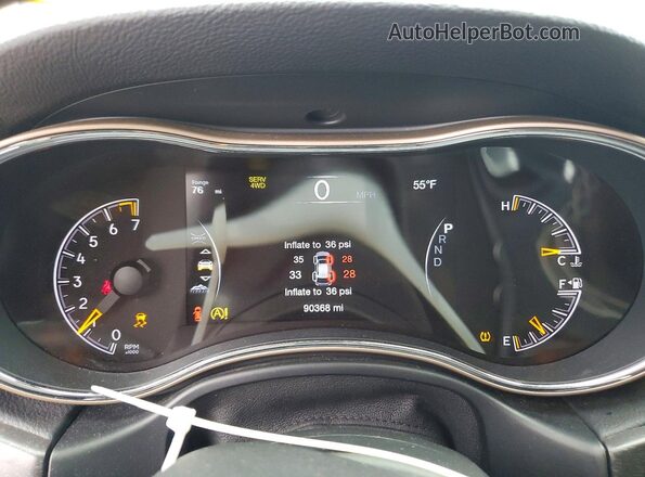 1C4RJFBG7HC699199 2017 JEEP GRAND Black Widok zestawu wskaźników