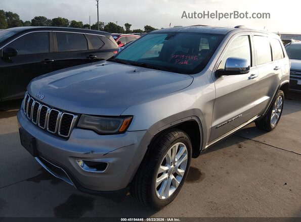 1C4RJFBG9HC852794 2017 JEEP GRAND CHEROKEE Серебряный Передняя левая четверть