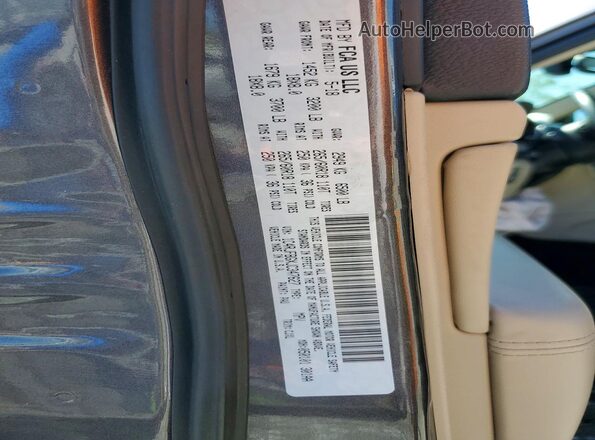 1C4RJFBGXJC347627 2018 JEEP GRAND Серый Вид наклейки с VIN-кодом