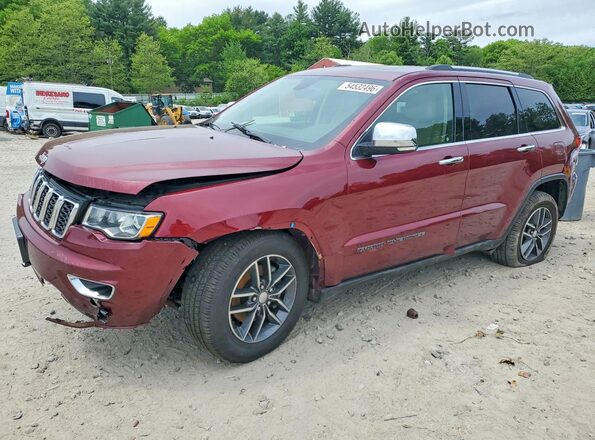 1C4RJFBGXJC437697 2018 JEEP GRAND Burgundy წინა მარცხენა ხედი სამი მეოთხედიდან