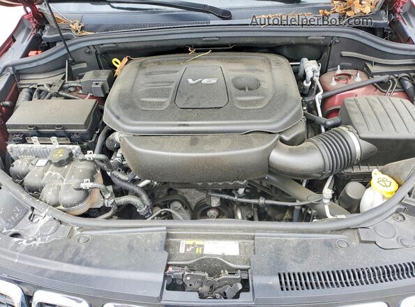 1C4RJFBGXJC437697 2018 JEEP GRAND Burgundy ძრავის განყოფილების ხედი