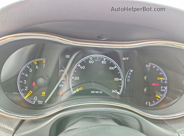 1C4RJFBT0HC729026 2017 JEEP GRAND Белый Вид щитка приборов