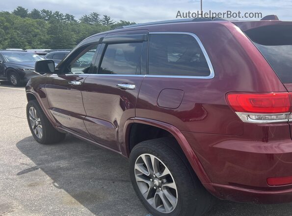 1C4RJFCG0HC837437 2017 JEEP GRAND CHEROKEE Темно-бордовый Задняя левая четверть