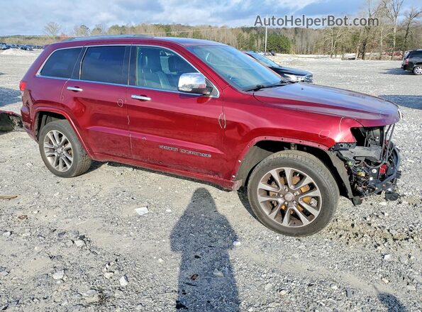 1C4RJFCG0JC355654 2018 JEEP GRAND Бордовый Передняя правая четверть