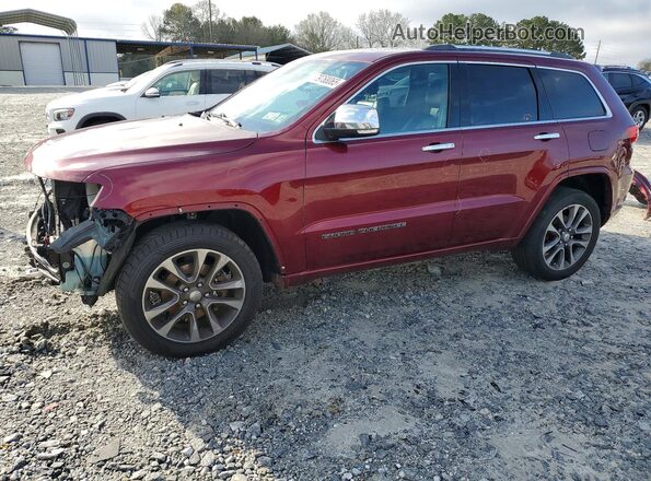 1C4RJFCG0JC355654 2018 JEEP GRAND Бордовый Передняя левая четверть