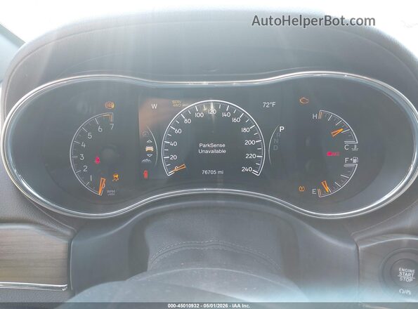 1C4RJFCG2HC727599 2017 JEEP GRAND CHEROKEE Черный Вид задних сидений
