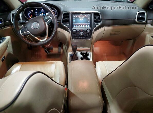1C4RJFCG6HC834963 2017 JEEP GRAND Темно-бордовый Вид панели приборов