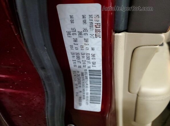 1C4RJFCG6HC834963 2017 JEEP GRAND Темно-бордовый Вид наклейки с VIN-кодом