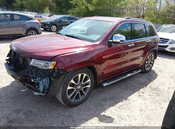 1C4RJFCG7JC259861 2018 JEEP GRAND CHEROKEE Темно-бордовый Передняя левая четверть