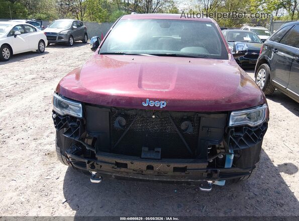 1C4RJFCG7JC259861 2018 JEEP GRAND CHEROKEE Темно-бордовый Вид щитка приборов