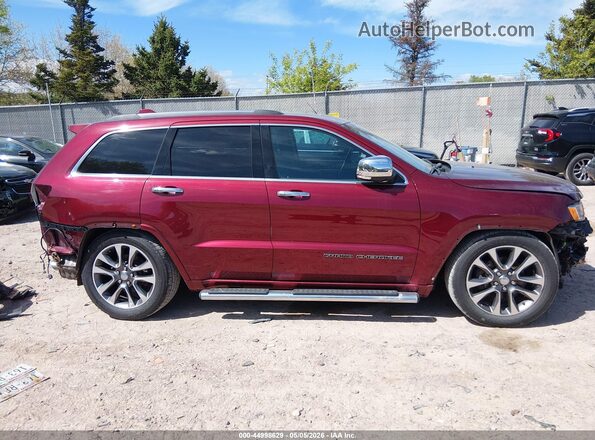 1C4RJFCG7JC259861 2018 JEEP GRAND CHEROKEE Темно-бордовый Вид задней части салона