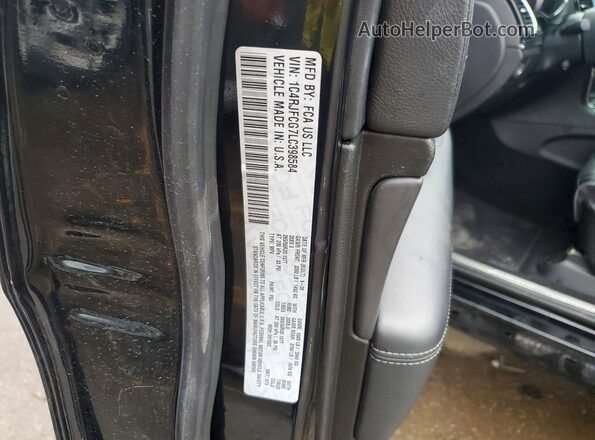 1C4RJFCG7LC398584 2020 JEEP GRAND Черный Вид наклейки с VIN-кодом
