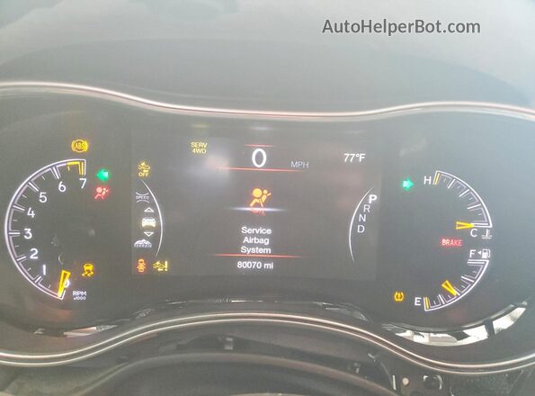 1C4RJFCG8GC408433 2016 JEEP GRAND Gray Instrument cluster view