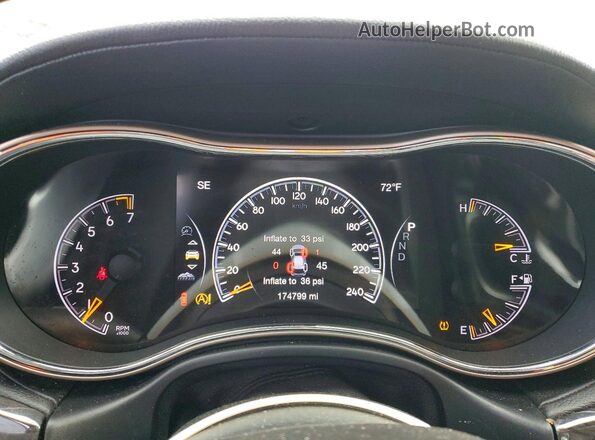 1C4RJFCG9HC659169 2017 JEEP GRAND Red Вид щитка приладів