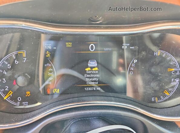 1C4RJFJG5HC778131 2017 JEEP GRAND Черный Вид щитка приборов