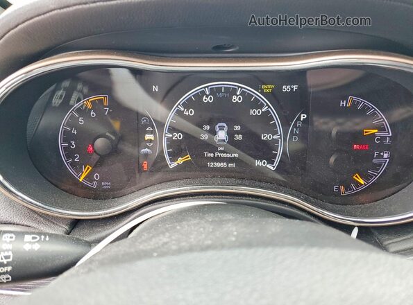 1C4RJFJT2GC469745 2016 JEEP GRAND Black Вид щитка приладів