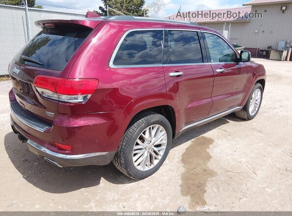 1C4RJFJT6HC784338 2017 JEEP GRAND CHEROKEE Темно-бордовый Задняя правая четверть