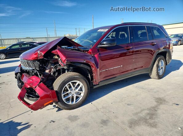 1C4RJGAG3SC366108 2025 JEEP GRAND Maroon წინა მარცხენა ხედი სამი მეოთხედიდან