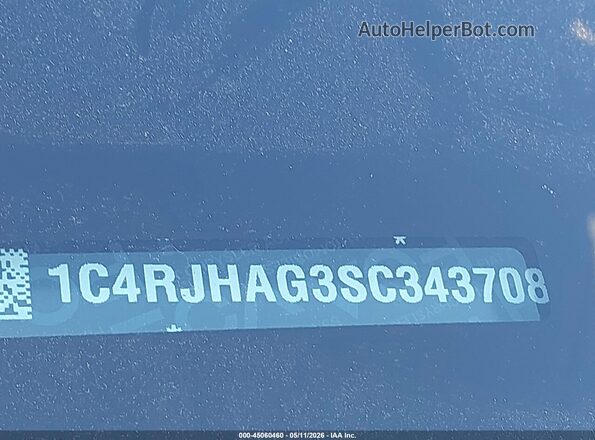 1C4RJHAG3SC343708 2025 JEEP GRAND CHEROKEE Серый Вид подкапотного пространства