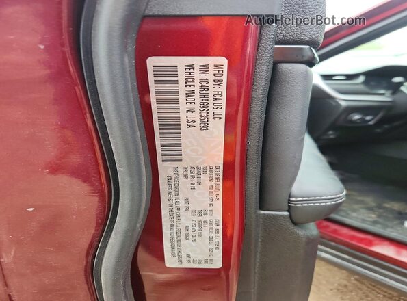 1C4RJHAG9SC357693 2025 JEEP GRAND Burgundy Панорамний вид салону 360°