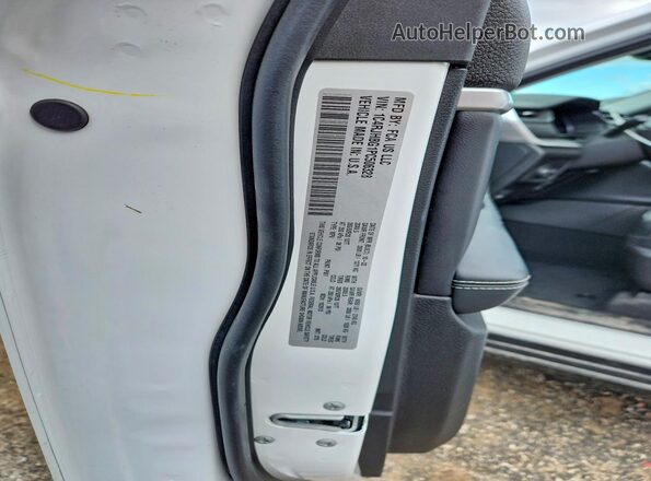 1C4RJHBG1PC506328 2023 JEEP GRAND White Vista de la etiqueta del VIN