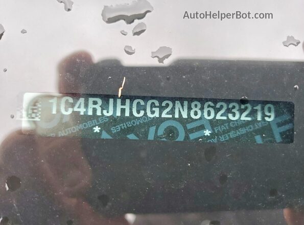 1C4RJHCG2N8623219 2022 JEEP GRAND Белый Вид подкапотного пространства
