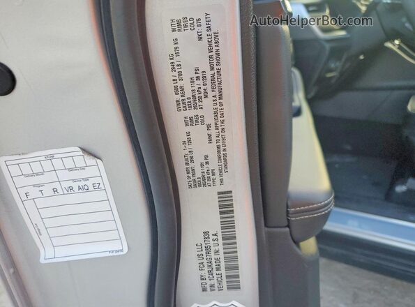 1C4RJKAG7R8517838 2024 JEEP GRAND Silver VIN sticker view