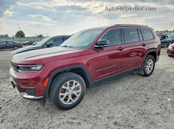 1C4RJKBGXM8131289 2021 JEEP GRAND Темно-бордовый Передняя левая четверть