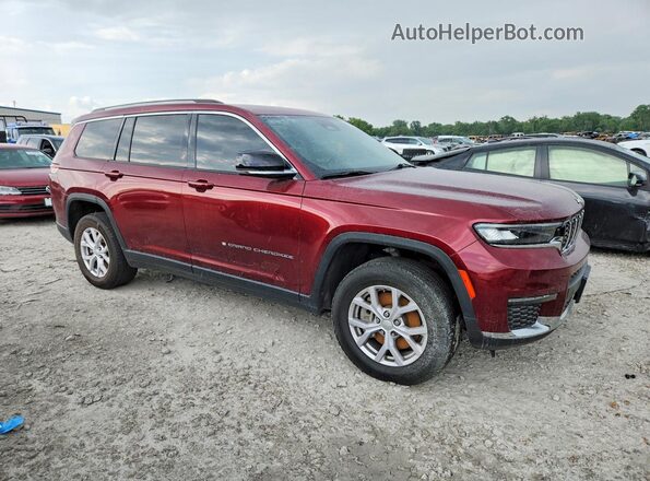 1C4RJKBGXM8131289 2021 JEEP GRAND Темно-бордовый Передняя правая четверть