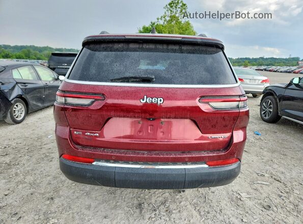 1C4RJKBGXM8131289 2021 JEEP GRAND Темно-бордовый Вид сзади