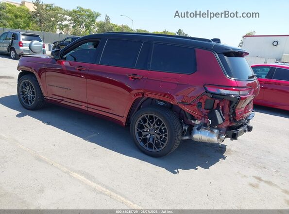 1C4RJKEG2S8746489 2025 JEEP GRAND CHEROKEE L Бордовый Задняя левая четверть
