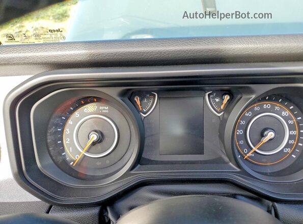 1C4RJXDN8SW563235 2025 JEEP WRANGLER Gray Вид щитка приладів