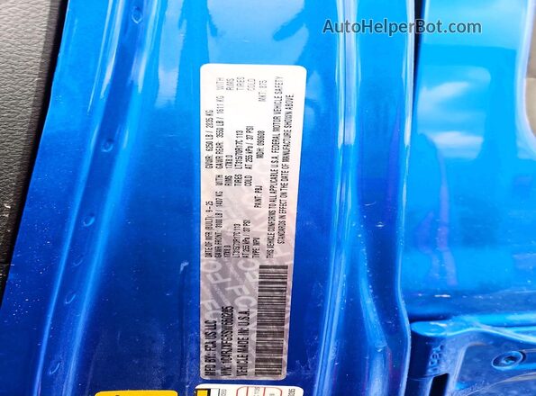 1C4RJXFG6SW660285 2025 JEEP WRANGLER Blue ძრავის განყოფილების ხედი