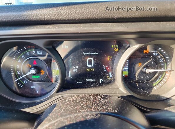 1C4RJXN69SW509921 2025 JEEP WRANGLER Синий Вид щитка приборов