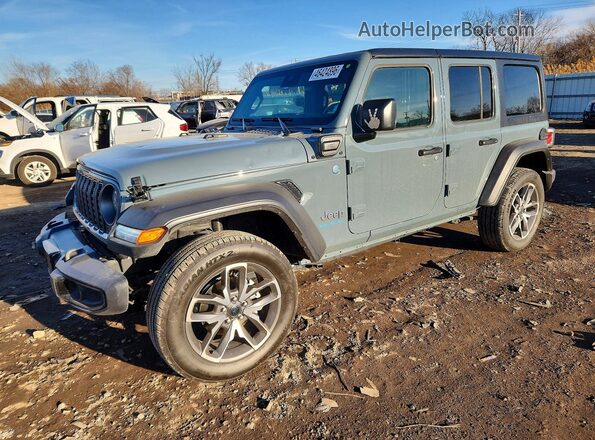 1C4RJXN69SW509921 2025 JEEP WRANGLER Синий Передняя левая четверть