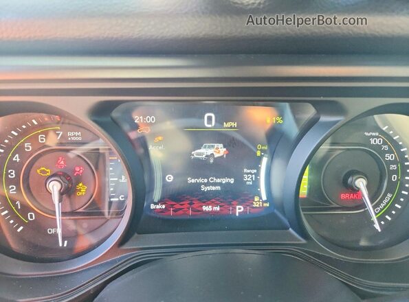 1C4RJXN6XSW642641 2025 JEEP WRANGLER Brown Widok zestawu wskaźników