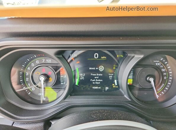1C4RJXP67SW585330 2025 JEEP WRANGLER Gray ხელსაწყოთა პანელის ხედი