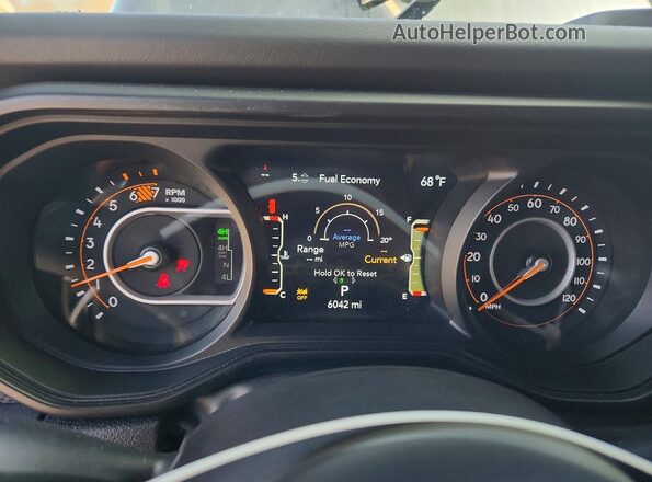 1C4RJXSJ2SW590012 2025 JEEP WRANGLER Черный Вид щитка приборов