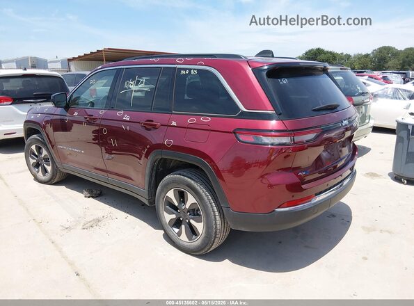 1C4RJYB63RC117880 2024 JEEP GRAND CHEROKEE 4XE Maroon Trasero izquierdo