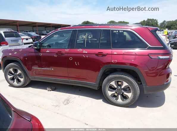 1C4RJYB63RC117880 2024 JEEP GRAND CHEROKEE 4XE Maroon Vista interior de 360 grados