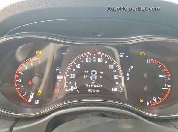 1C4SDHCT1LC166161 2020 DODGE DURANGO Blue ხელსაწყოთა პანელის ხედი